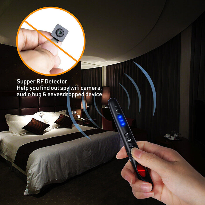 Hidden Camera Bug Detector and GPS Tracker for Hotels and Cars