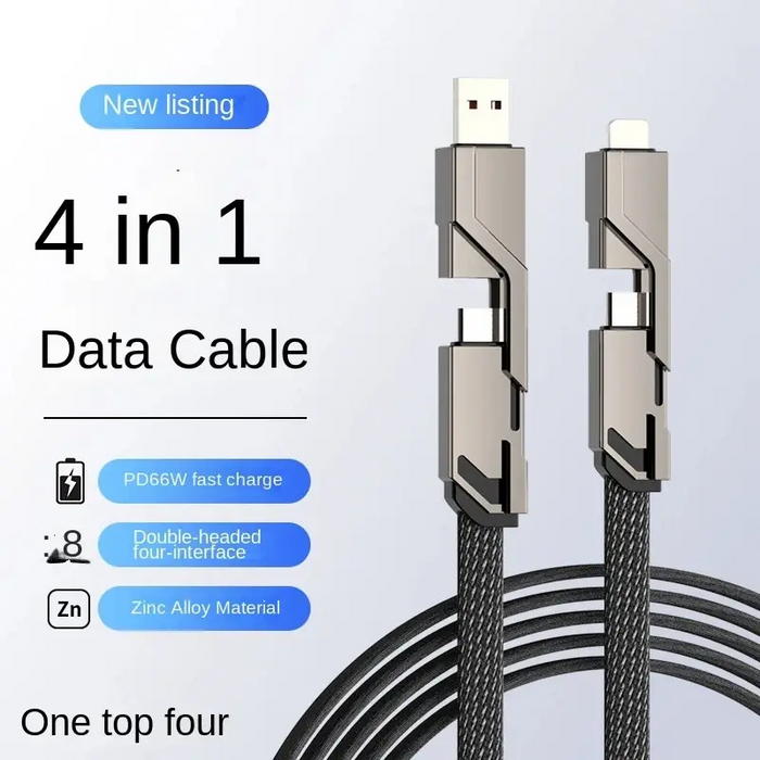 Versatile Fast Charging USB Type C Cable Anti Tangle 100W