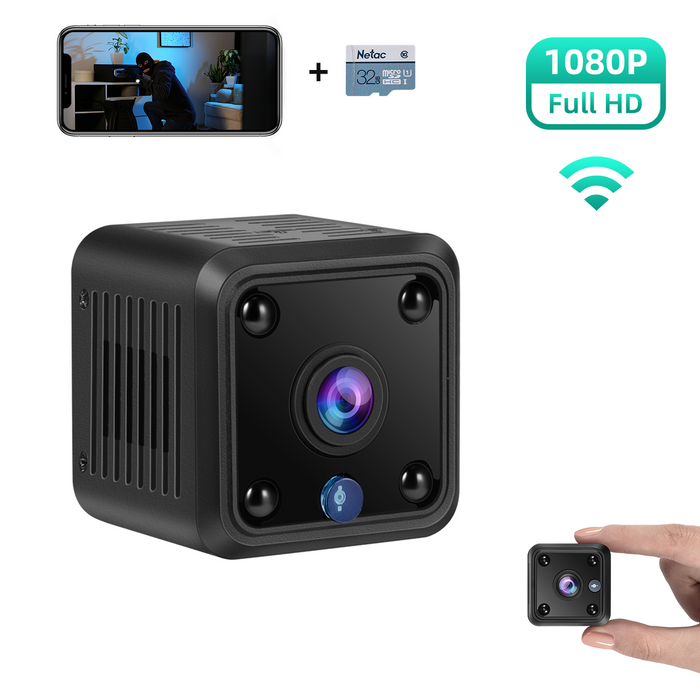 HD 1080P Wi-Fi enabled Home Security Mini Camera with Night Vision
