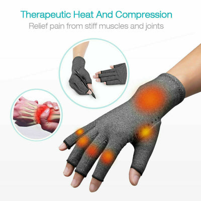 Fingerless Compression Therapy Arthritis Gloves