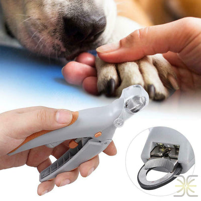 Magnification Trimmer Lens for Pets with LED Light Nail Clippers