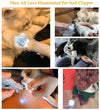 Magnification Trimmer Lens for Pets with LED Light Nail Clippers