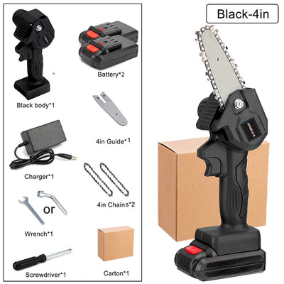 4 Inch Cordless Hand-Held Mini Electric Chainsaw