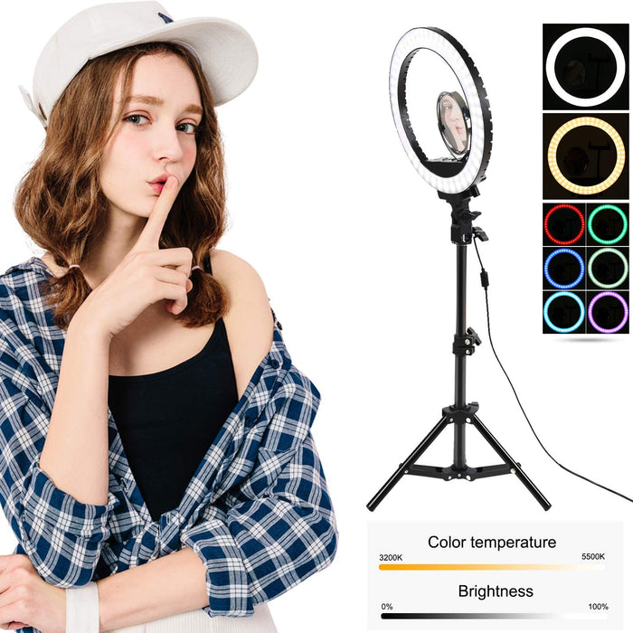 10.2'' LED Ring Light With Tripod Stand
