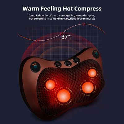 Neck Massager Pillow (Infrared Rotating Head)