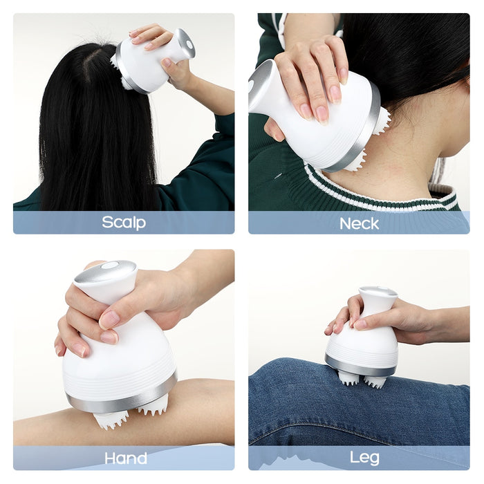 Electric scalp massager