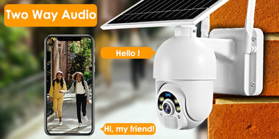 SOLAR POWERED WIRELESS OUTDOOR WATERPROOF CAMERA