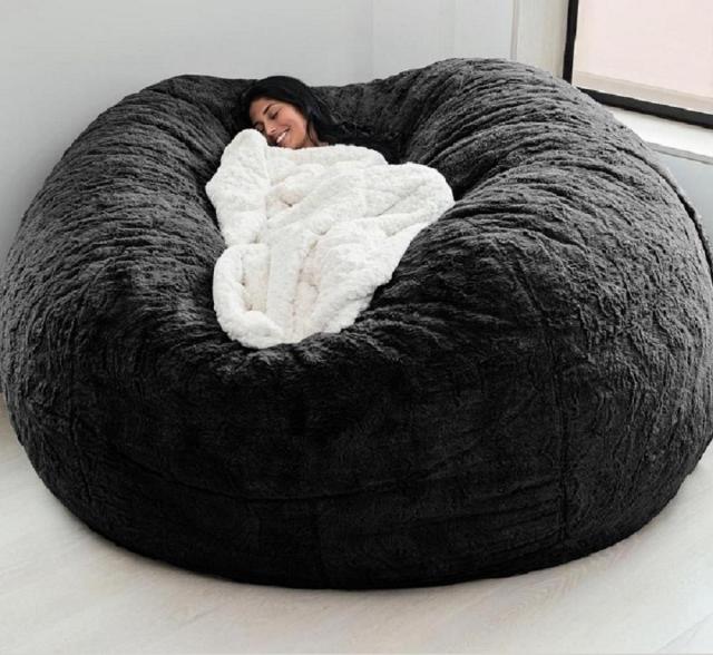 GIANT FUR BEAN BAG (filler not included)