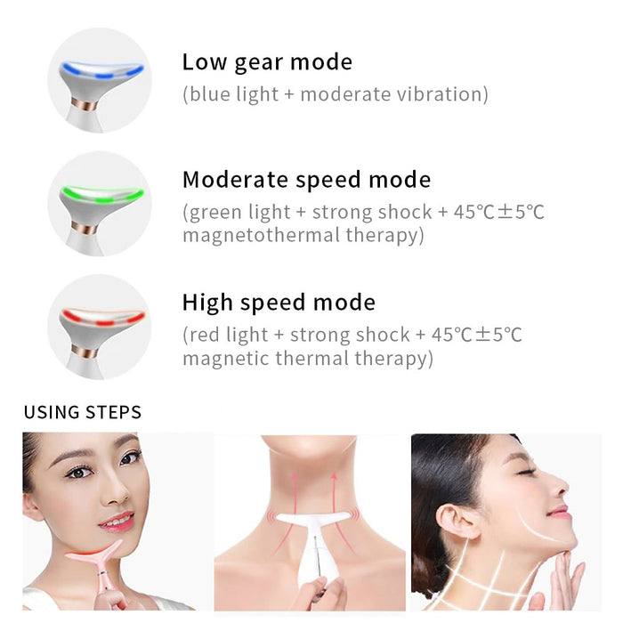 LED Face and Neck Anti Wrinkle Skin Tightening Device