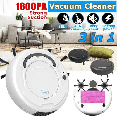 3 in 1 Robotic Floor Cleaner (Sweeps, Vacuums, & Mops)